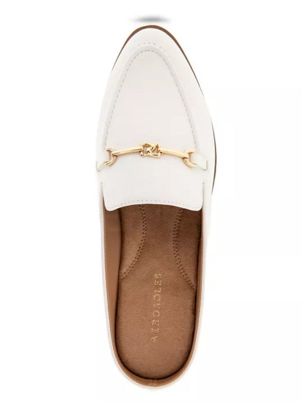 Aerosoles Women's White Erik Pointed Toe Flat Summer Mule Size 7.5 NEW